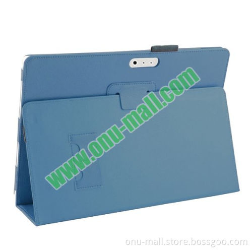 Newest Flip PU Leather Case Cover for Microsoft Surface Pro 4 Case with Elastic Belt